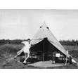 Tent at Camp B’nai Brith on first visitor’s day, ca. 1952. Ontario Jewish Archives, Blankenstein Family Heritage Centre, accession 2008-11-8.|